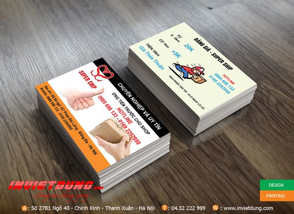 Mẫu card visit phip hàng, Mẫu card visit giao hàng nhanh